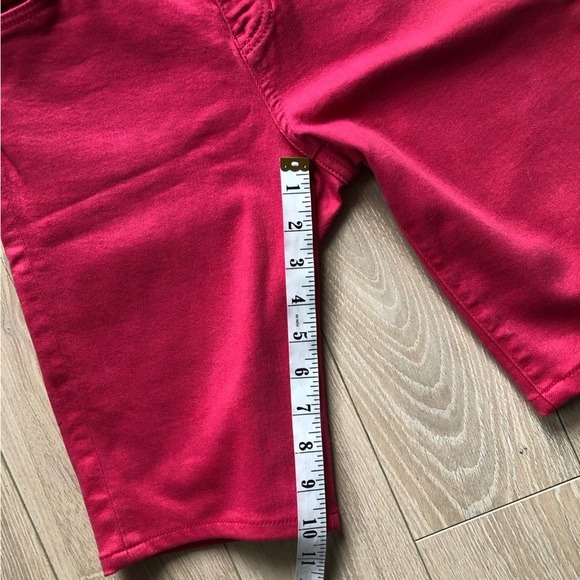 Anthropologie Pilcro and the Letterpress Mid-Rise Skinny Jean Shorts Hot Pink 28 - Picture 6 of 10